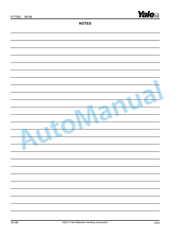 Yale C876 GDP170-190-210-230-250-280DB Parts Manual 524206416 4 Yale C876 GDP170-190-210-230-250-280DB Parts Manual 524206416 - Image 4