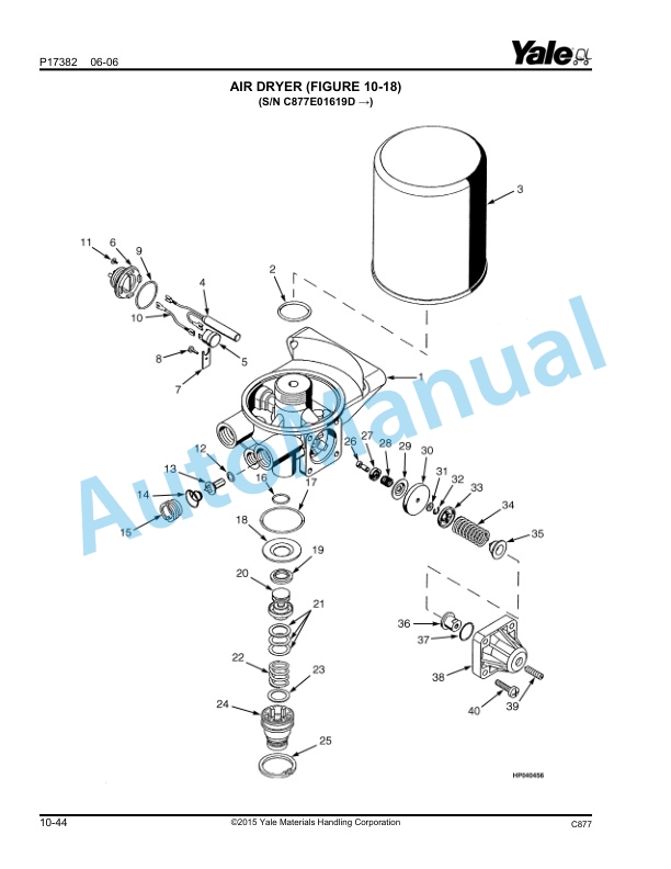 Yale C877 GDP300-330-360EB Parts Manual 524206423 4 Yale C877 GDP300-330-360EB Parts Manual 524206423 - Image 4