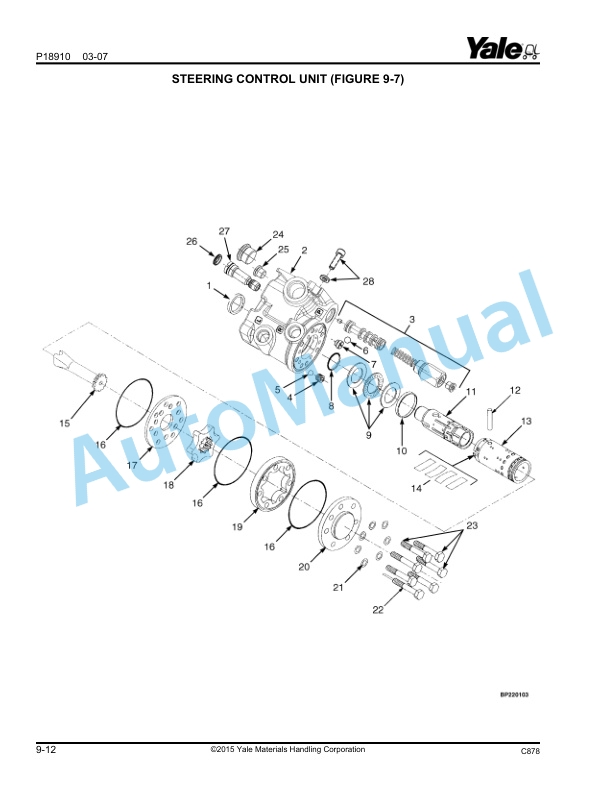 Yale C878 GDP135-155VX, GLP135-155VX, GP135-155VX Parts Manual 524288863 3 Yale C878 GDP135-155VX, GLP135-155VX, GP135-155VX Parts Manual 524288863 - Image 3