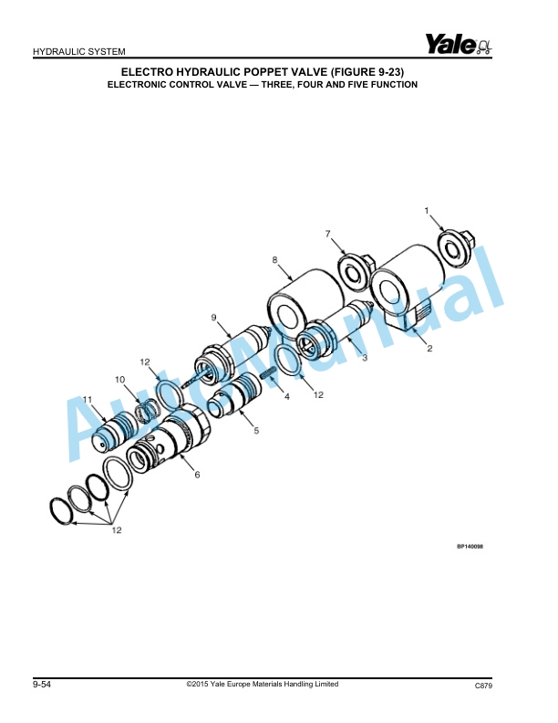 Yale C879 GLC-GDC060VX, GLC-GDC070VX Parts Manual 524288629 4 Yale C879 GLC-GDC060VX, GLC-GDC070VX Parts Manual 524288629 - Image 4