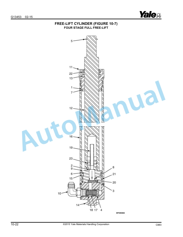 Yale C883 ESC030AD, ESC035AD, ESC040AD Parts Manual 550120806 4 Yale C883 ESC030AD, ESC035AD, ESC040AD Parts Manual 550120806 - Image 4