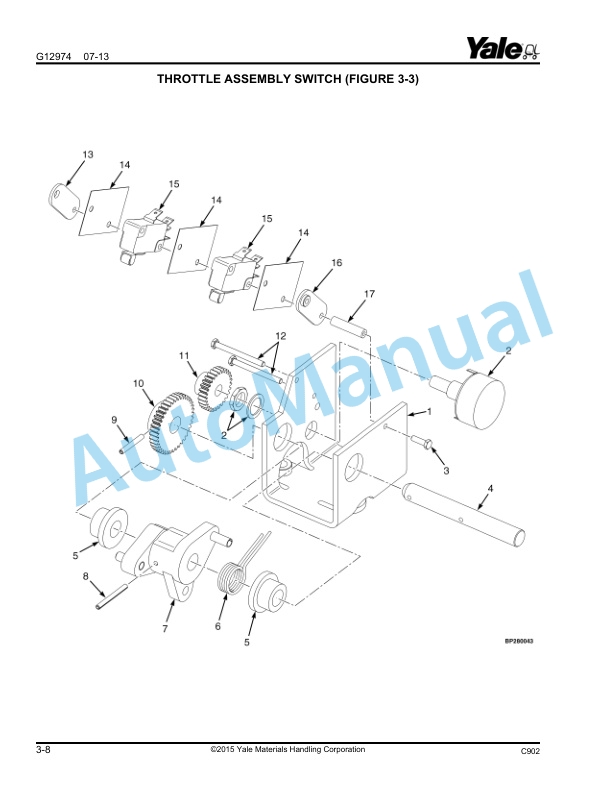 Yale C902 - C903 MTR005-F, MTR007-F Parts Manual 550090975 3 Yale C902 - C903 MTR005-F, MTR007-F Parts Manual 550090975 - Image 3