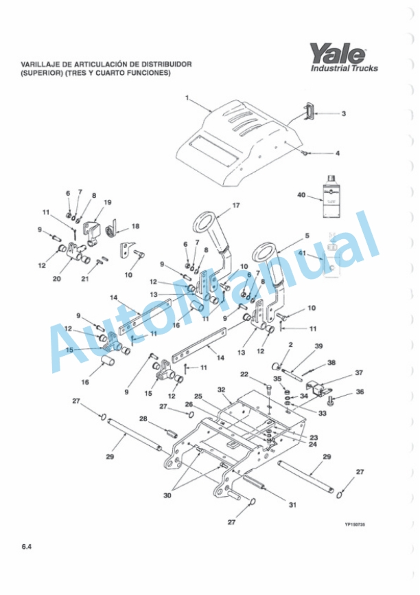 Yale D807 ERP1.6-1.8-2.0ATF Parts Manual 524150866 SP-2