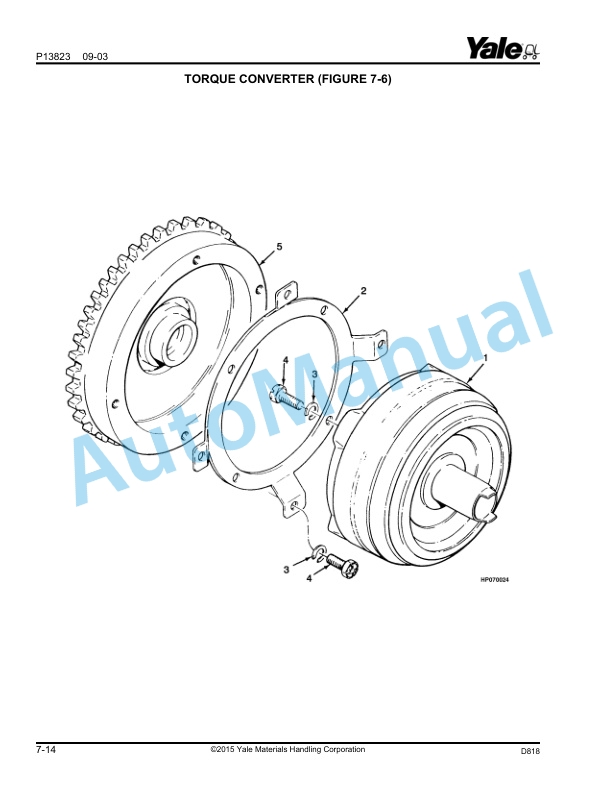 Alternative view of Yale D818 GC-GDC-GLC070-080LJ-LJ-BCS, GC-GDC-GLC100-120MJ-MJ-BCS Parts Manual 524208282