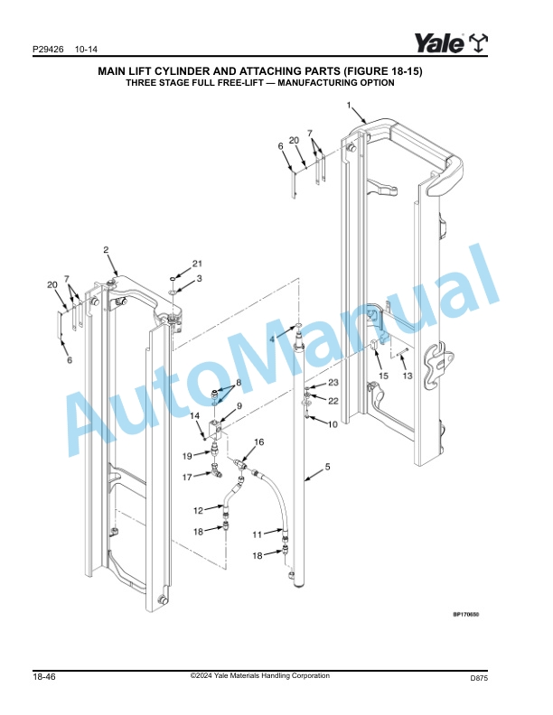 Yale D875 GP-GLP-GDP040VX, GP-GLP-GDP050VX, GP-GLP-GDP060VX, GP-GLP-GDP070VX Parts Manual 550109075 4 Yale D875 GP-GLP-GDP040VX, GP-GLP-GDP050VX, GP-GLP-GDP060VX, GP-GLP-GDP070VX Parts Manual 550109075 - Image 4