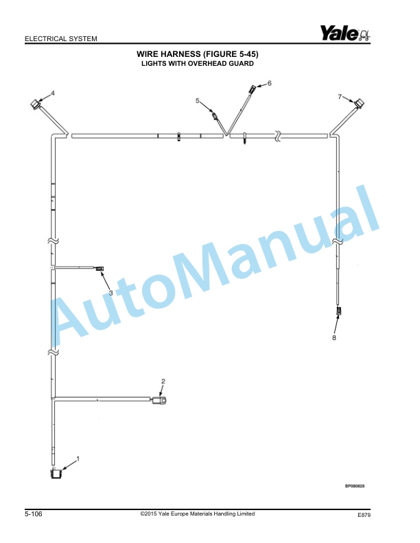 Alternative view of Yale E879 GLC-GDC60-70VX Parts Manual 550048578