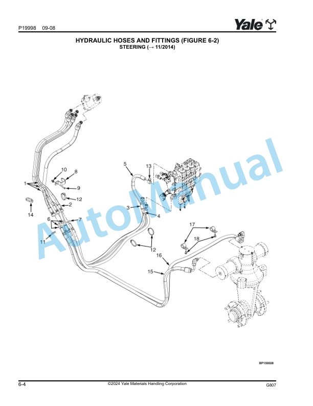 Alternative view of Yale G807 ERP030VT, ERP035VT, ERP040VT Parts Manual 524308693