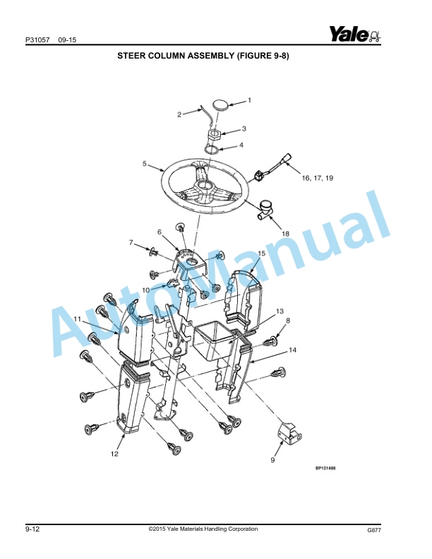Yale G877 GDP300EC, GDP330DC, GDP360EC Parts Manual 550135569 3 Yale G877 GDP300EC, GDP330DC, GDP360EC Parts Manual 550135569 - Image 3