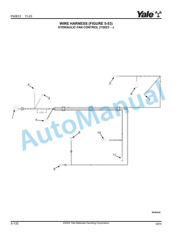 Alternative view of Yale G879 GC135VX, GC155VX Parts Manual 550256270
