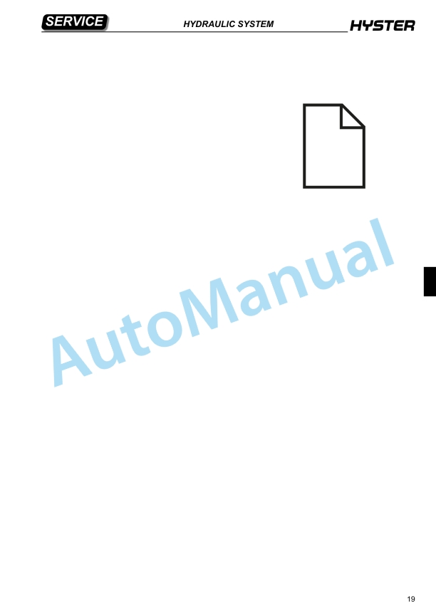 Hyster A406 (R1.4, R1.6) Service Manual 3 Hyster A406 (R1.4, R1.6) Service Manual - Image 3