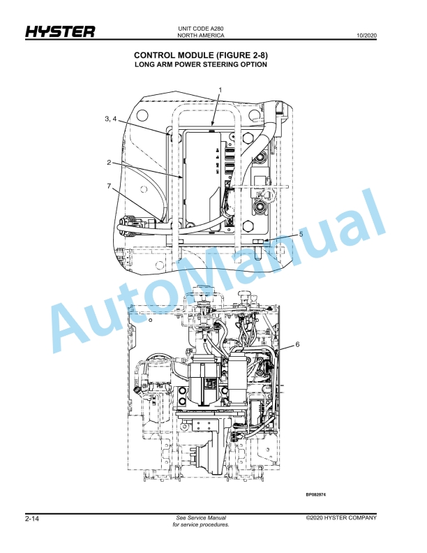 Alternative view of Hyster AP2.0MS (A280) Parts Manual