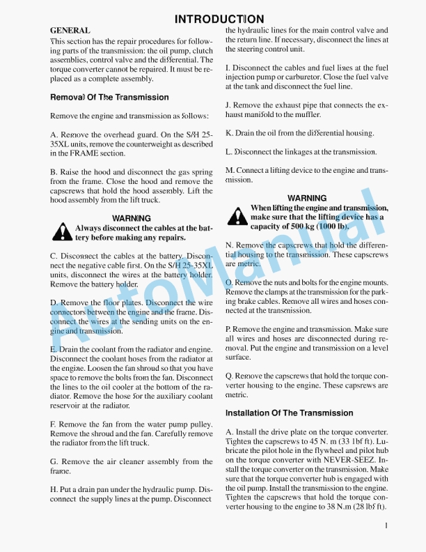 Hyster B010 (S25-35XL) Parts Manual