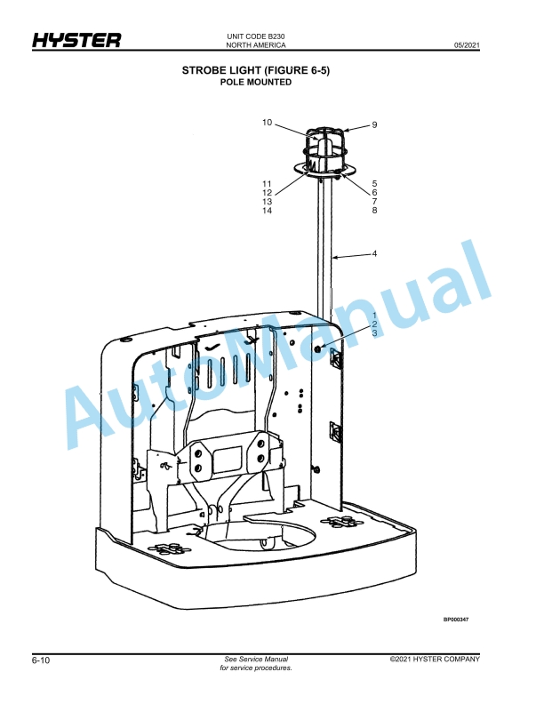 Hyster B60ZAC (B230), B80ZAC (B233) Riders Parts Manual 5 Hyster B60ZAC (B230), B80ZAC (B233) Riders Parts Manual - Image 5
