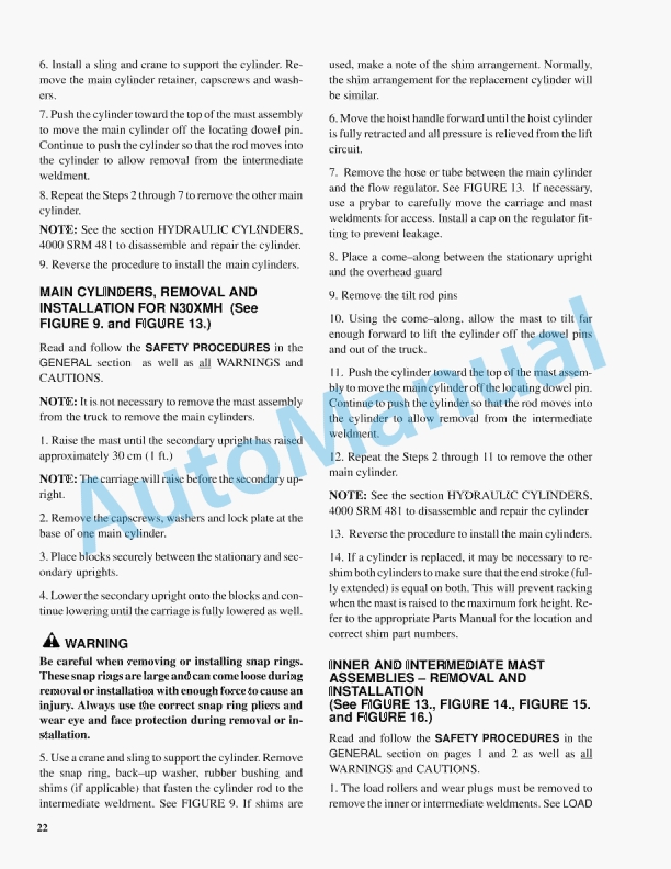 Hyster C210 (N30XMH) Service Manual 5 Hyster C210 (N30XMH) Service Manual - Image 5