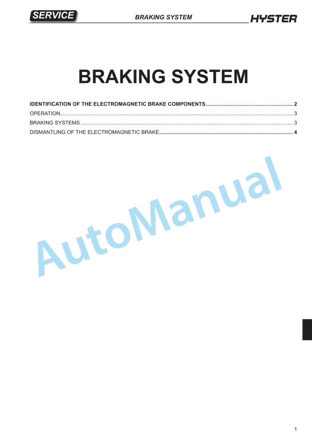 Hyster C449 (RP2.0N, RP2.5N) Service Manual 2 Hyster C449 (RP2.0N, RP2.5N) Service Manual - Image 2