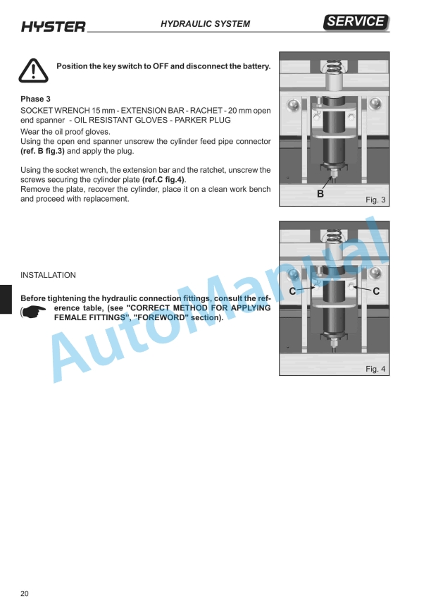 Hyster C449 (RP2.0N, RP2.5N) Service Manual 5 Hyster C449 (RP2.0N, RP2.5N) Service Manual - Image 5
