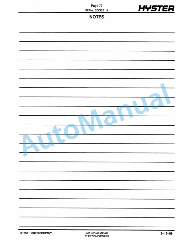 Hyster E20-25B, E30BS (B114) Electric Parts Manual-2