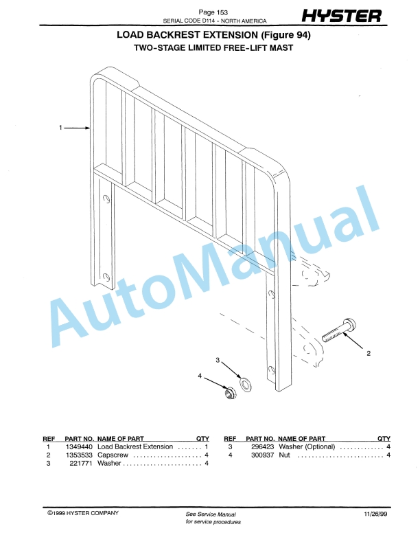 Hyster E25-30-35XM, E40XMS (D114) Electric Parts Manual-3