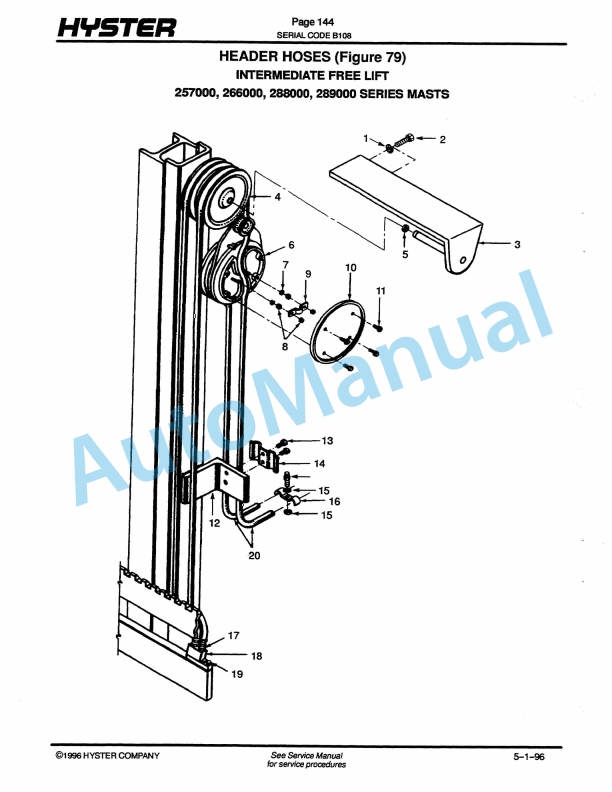 Hyster E30-40-50B, E60BS (E108) Electric Parts Manual-2