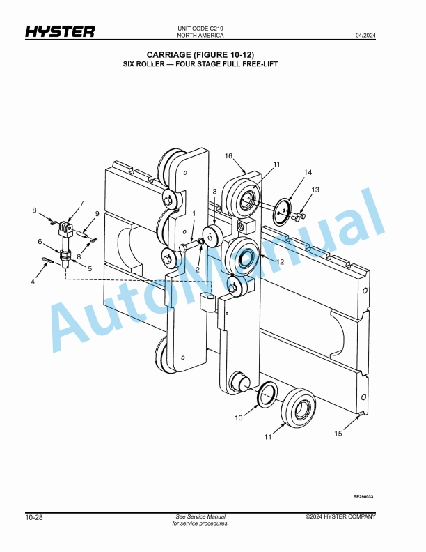 Hyster E30HSD3, E35HSD3, E40HSD3 (C219) Parts Manual 4 Hyster E30HSD3, E35HSD3, E40HSD3 (C219) Parts Manual - Image 4