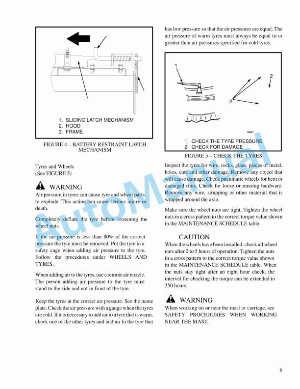 Hyster G160 (J1.60-1.80-2.00XMT) Service Manual 4 Hyster G160 (J1.60-1.80-2.00XMT) Service Manual - Image 4
