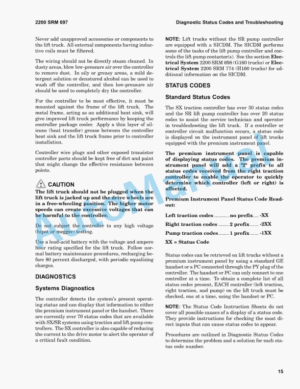Hyster G160 (J1.60-2.00XMT) Service Manual 2 Hyster G160 (J1.60-2.00XMT) Service Manual - Image 2