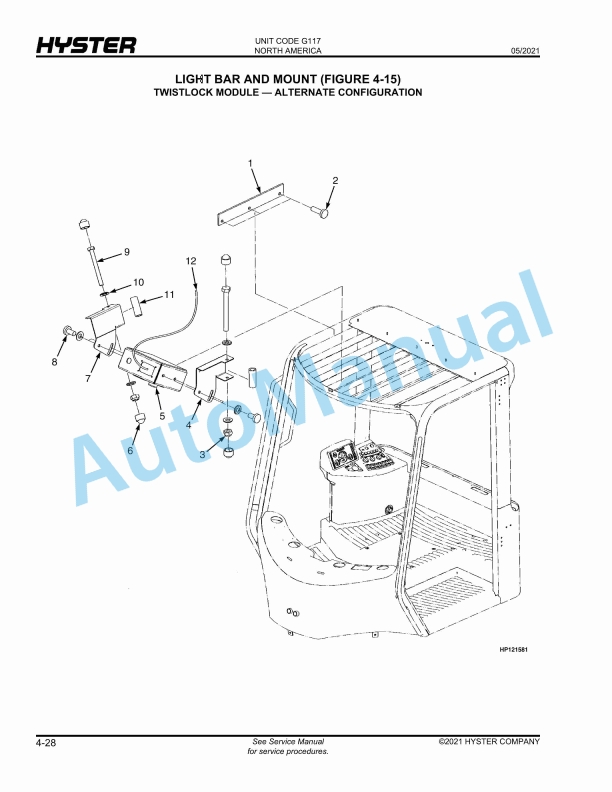 Hyster H1050HD-16CH, H1150HD-16CH (G117) Parts Manual 2 Hyster H1050HD-16CH, H1150HD-16CH (G117) Parts Manual - Image 2