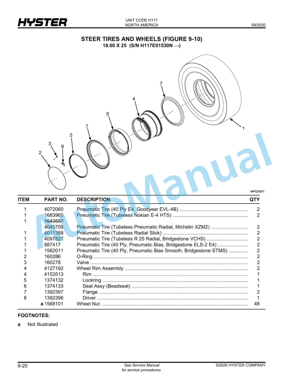 Hyster H1050HD-16CH, H1150HD-16CH (H117) Parts Manual 4 Hyster H1050HD-16CH, H1150HD-16CH (H117) Parts Manual - Image 4