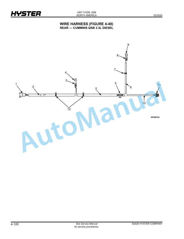 Hyster H135FT, H155FT (J006) Fortis Parts Manual 2 Hyster H135FT, H155FT (J006) Fortis Parts Manual - Image 2