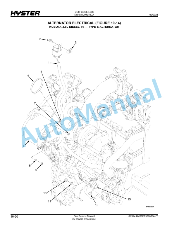 Hyster H135FT, H155FT (L006) Parts Manual 2 Hyster H135FT, H155FT (L006) Parts Manual - Image 2