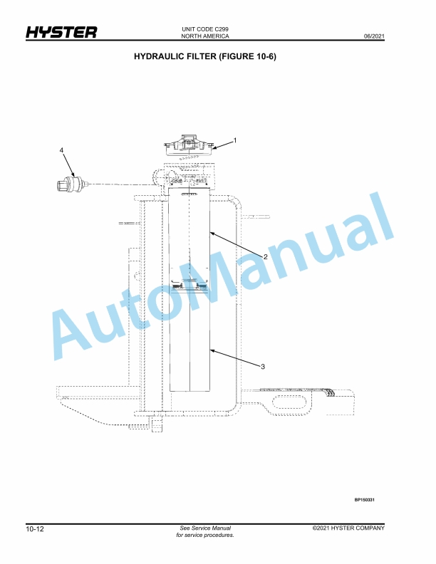 Hyster H170FT, H175FT36, H190FT (C299) Parts Manual 4 Hyster H170FT, H175FT36, H190FT (C299) Parts Manual - Image 4