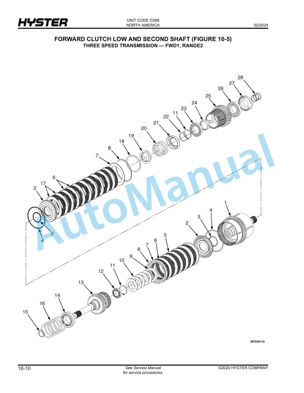 Hyster H170FT, H175FT36, H190FT (D299) Parts Manual 3 Hyster H170FT, H175FT36, H190FT (D299) Parts Manual - Image 3