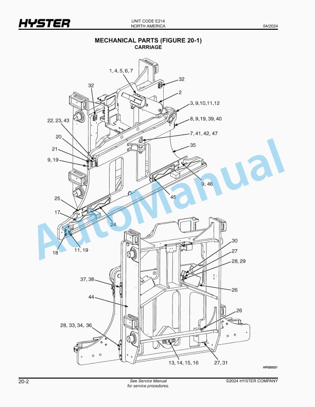 Hyster H180HD-EC6-7 to H230HD-ECD8-9 (E214) Parts Manual 5 Hyster H180HD-EC6-7 to H230HD-ECD8-9 (E214) Parts Manual - Image 5