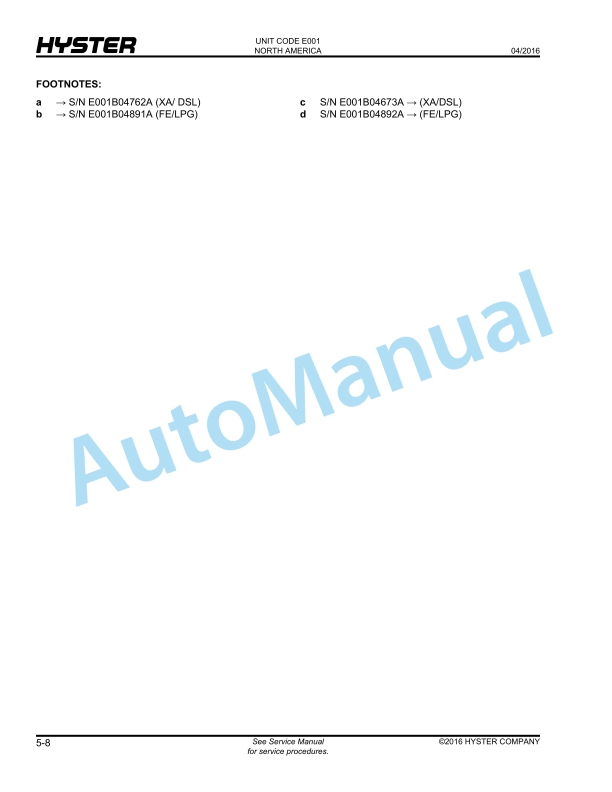 Hyster H25-40XM, H40XMS (E001) Challenger Parts Manual 2 Hyster H25-40XM, H40XMS (E001) Challenger Parts Manual - Image 2