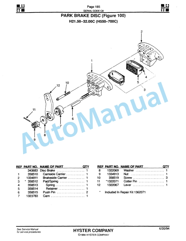 Hyster H360-370-400-420-460-470-510-520-550-580-620-650-700C (C8) Challenger Parts Manual-2