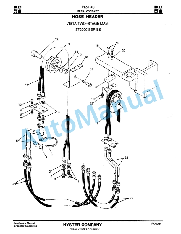 Hyster H40-50-60XL, H2.00-2.50-3.00XL (A177) Challenger Parts Manual-5