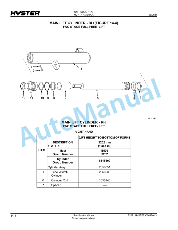 Hyster H40-70FT (N177) Parts Manual 5 Hyster H40-70FT (N177) Parts Manual - Image 5