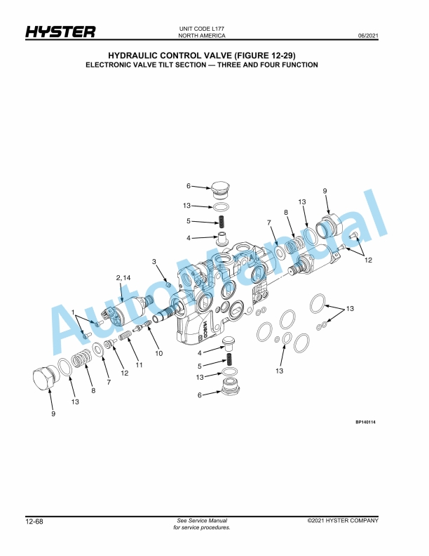 Hyster H40FT, H50FT, H60FT, H70FT (L177) Fortis Parts Manual 4 Hyster H40FT, H50FT, H60FT, H70FT (L177) Fortis Parts Manual - Image 4