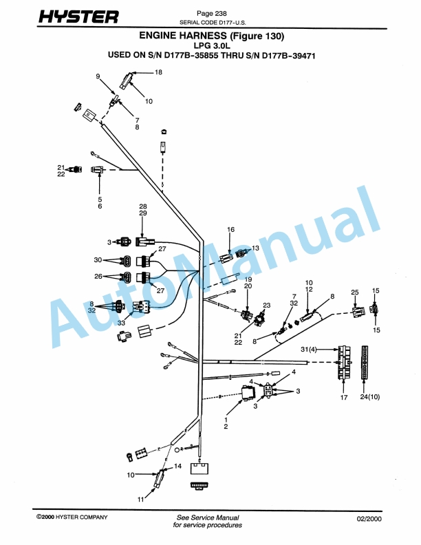 Hyster H45-50-55-60-65XM (D177) Challenger Parts Manual-2