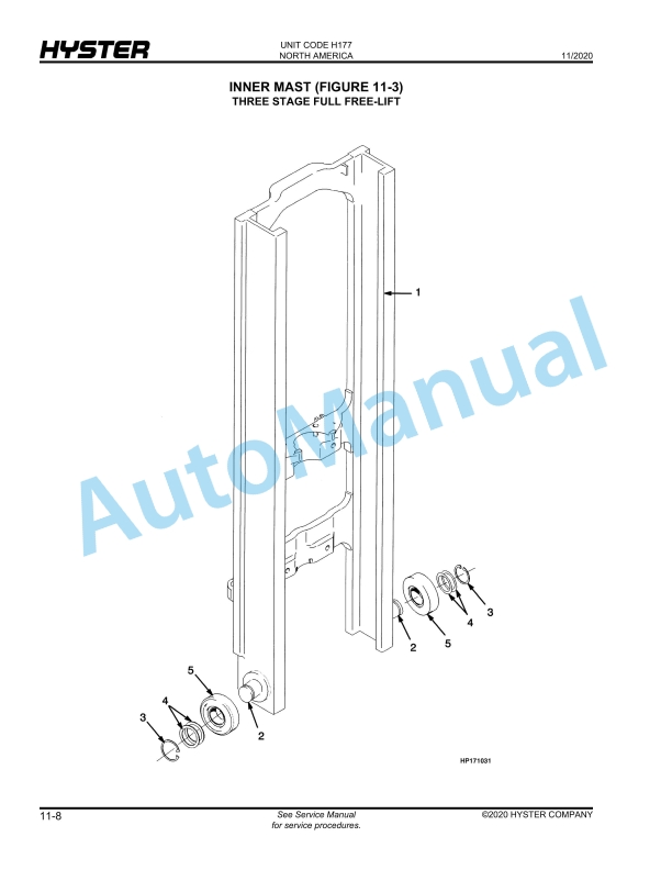 Hyster H45-65XM (H177) Challenger Parts Manual 5 Hyster H45-65XM (H177) Challenger Parts Manual - Image 5