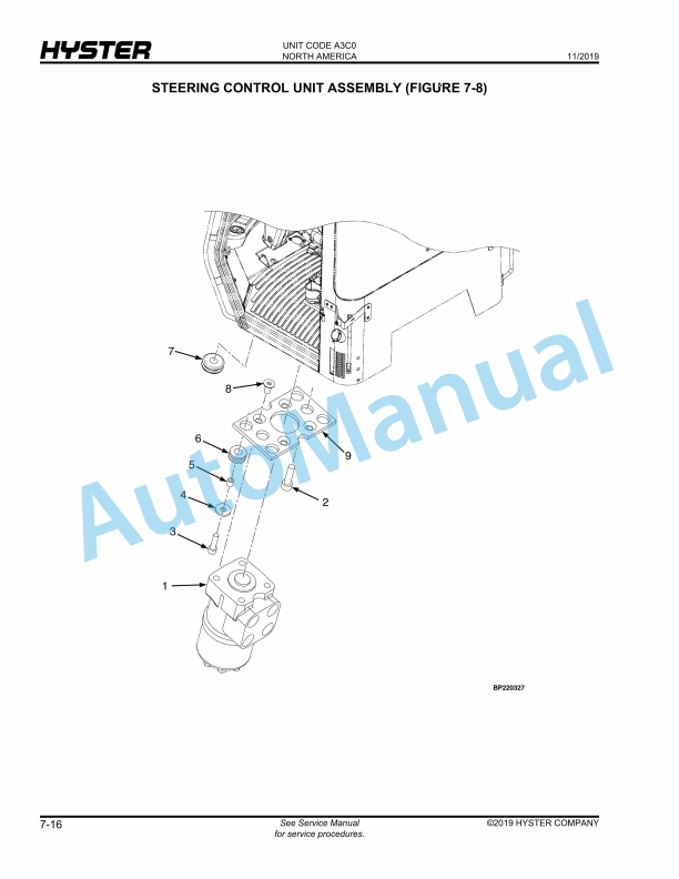 Hyster H9XM-EC7 (A3C0) Parts Manual 3 Hyster H9XM-EC7 (A3C0) Parts Manual - Image 3