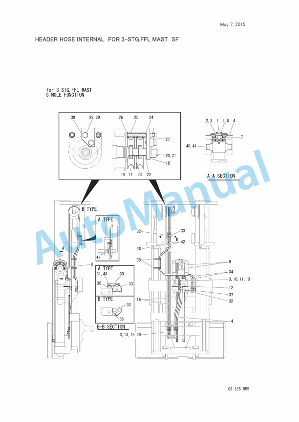Hyster J1.50-3.00EX (B881)(B882) Mast Parts Manual-3