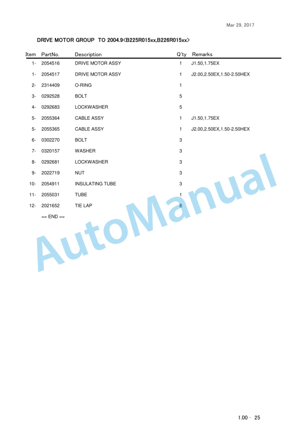 Hyster J1.50-3.00EX (B881)(B882) Mast Parts Manual-5