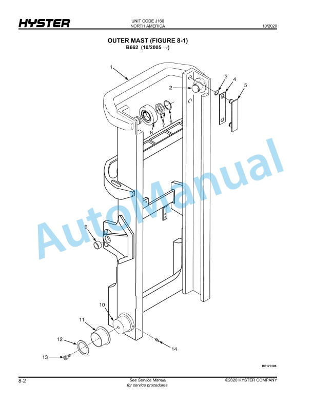 Hyster J30-35-40ZT (J160) Parts Manual 2 Hyster J30-35-40ZT (J160) Parts Manual - Image 2