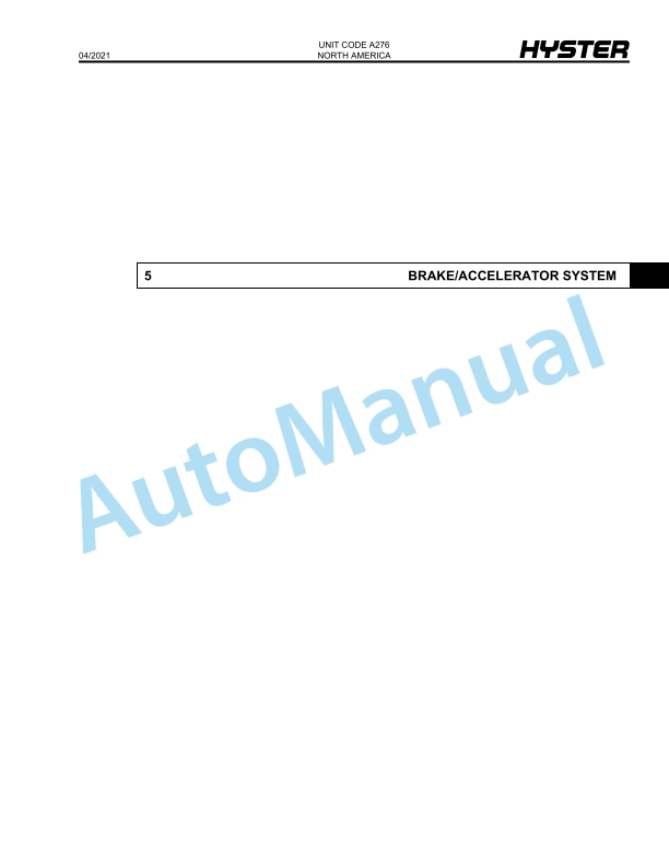 Hyster J45-70XN (A276) Parts Manual 2 Hyster J45-70XN (A276) Parts Manual - Image 2