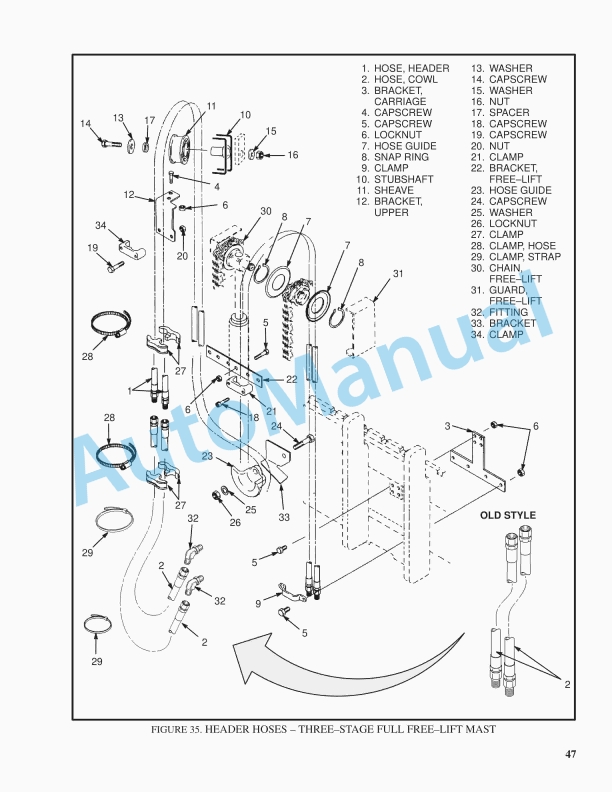 Hyster K177 (H45-50-55-60-65XM) Service Manual 5 Hyster K177 (H45-50-55-60-65XM) Service Manual - Image 5
