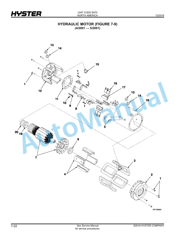 Hyster N25XMDR2, N30XMR2, N40XMR2 (B470), N50XMA2 (B471) Electric Parts Manual 2 Hyster N25XMDR2, N30XMR2, N40XMR2 (B470), N50XMA2 (B471) Electric Parts Manual - Image 2