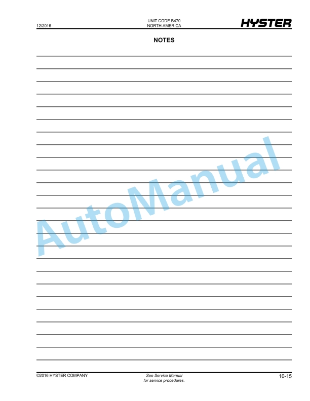 Hyster N25XMDR2, N30XMR2, N40XMR2 (B470), N50XMA2 (B471) Electric Parts Manual 5 Hyster N25XMDR2, N30XMR2, N40XMR2 (B470), N50XMA2 (B471) Electric Parts Manual - Image 5