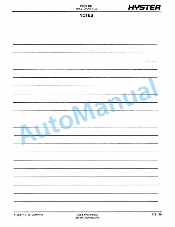 Hyster N30, 40, 45XMR, N25, 30XMDR, N50XMA (E138) Electric Parts Manual-3