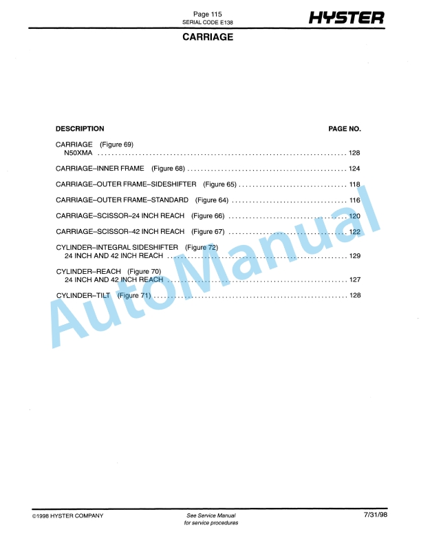 Hyster N30, 40, 45XMR, N25, 30XMDR, N50XMA (E138) Electric Parts Manual-4